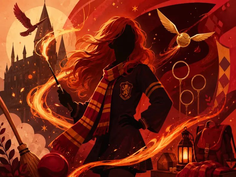 Ginny Weasley portrait illustration